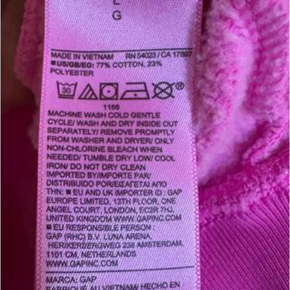 Hot Pink VintageSoft Sweatshirt from GAP. - Picture 9 of 13